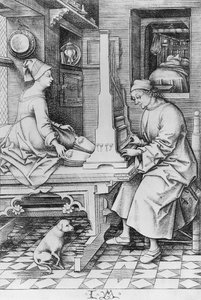 Positive Organ by Israhel van Meckenem the younger